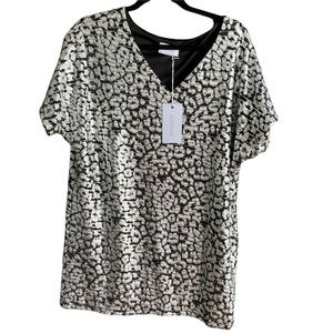Ladies New Adrienne burnout animal print shift dress adri 2398 new